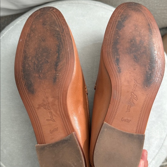 Sam Edelman Men's Cognac Leather Horsebit Loafers - Picture 6 of 7